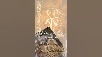 {إِنَّ اللَّهَ وَمَلَائِكَتَهُ يُصَلُّونَ عَلَى النَّبِيِّ} #سورة_الأحزاب al-Ahzab آية 56 #quran