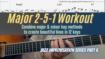 Using major & minor key methods to create amazing 2-5-1 lines/ Intermediate - advance level