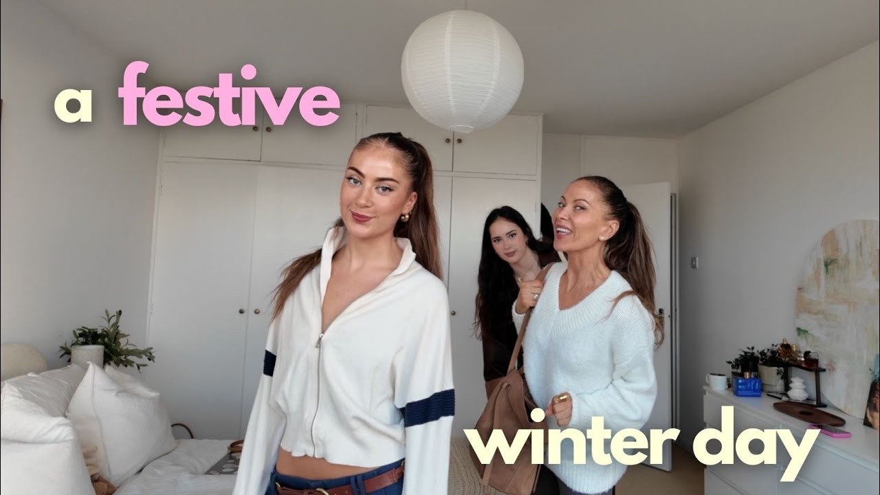 a cozy christmas shopping day