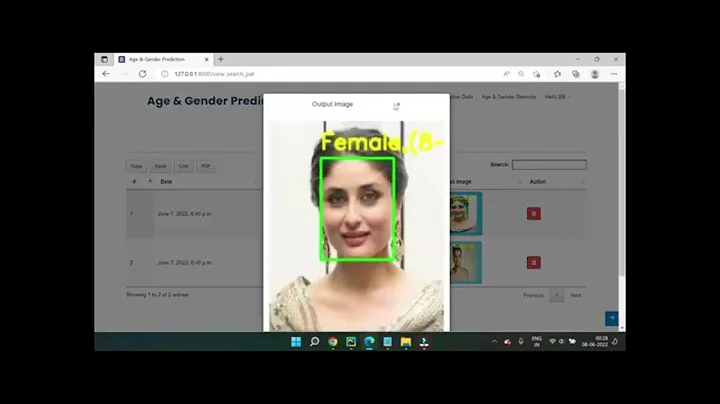 Age and Gender Recognition in python || django ll AI & ML ll Project.