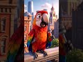 Street Interviews: When Animals Talk! 🐶🐱🐦 #parrot #birds #macaw #funny #cute