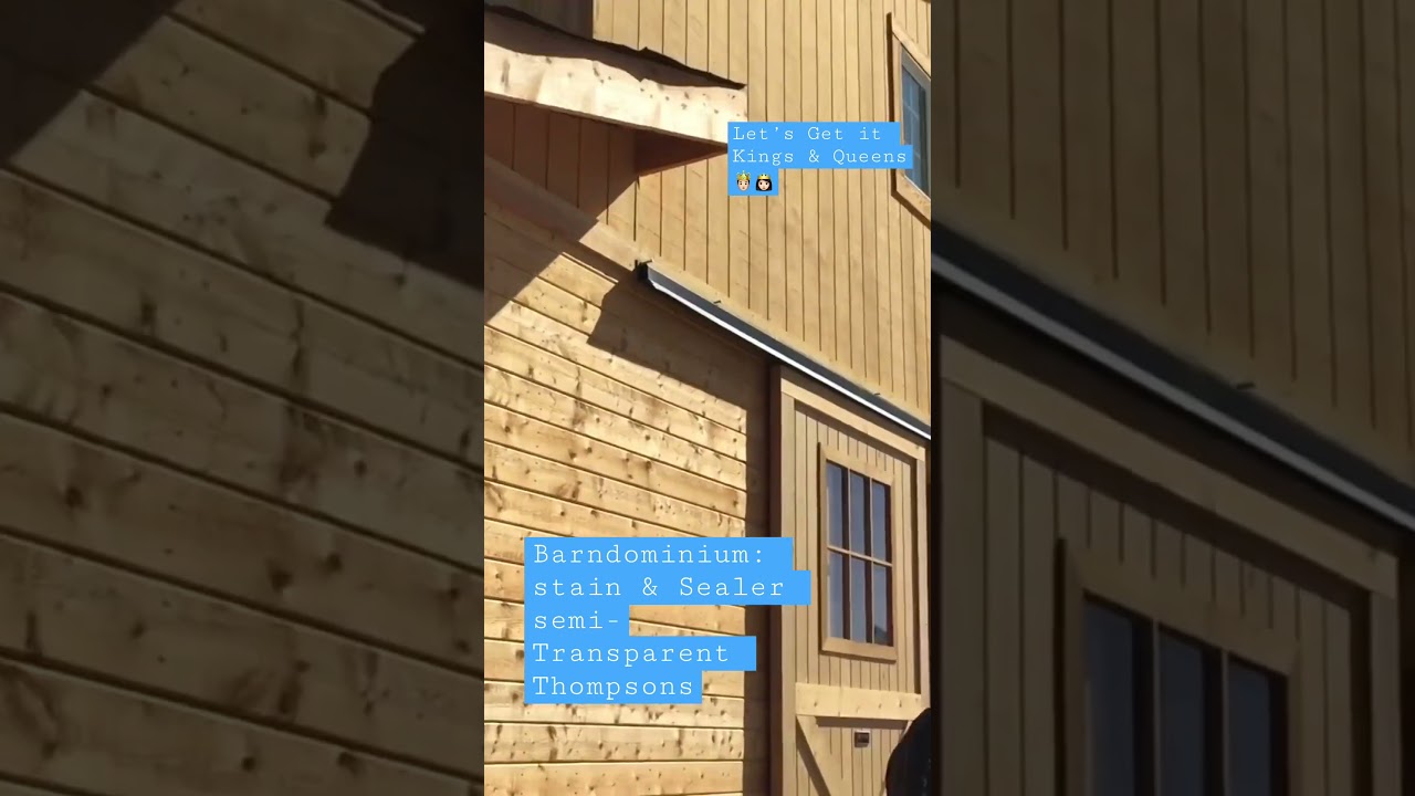 Barndominium 🐎 🏠 🎨 stain & Sealer Semi- Transparent 