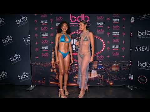 Venezuelan Model Valentina Montiel talks to Model Wildagedeme at ArtHeartsFashion LV Swim Week