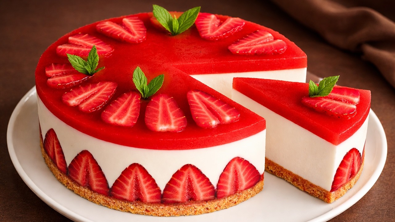 Муссовый чизкейк БЕЗ ВЫПЕЧКИ! Торт ФРЕЗЬЕ!