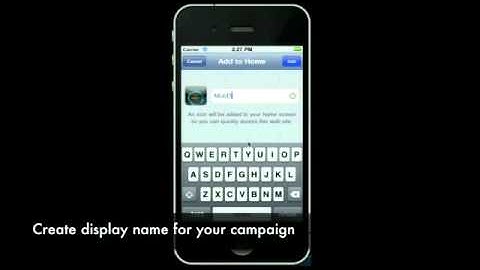 MobDis - Add MobDis App to HomeScreen