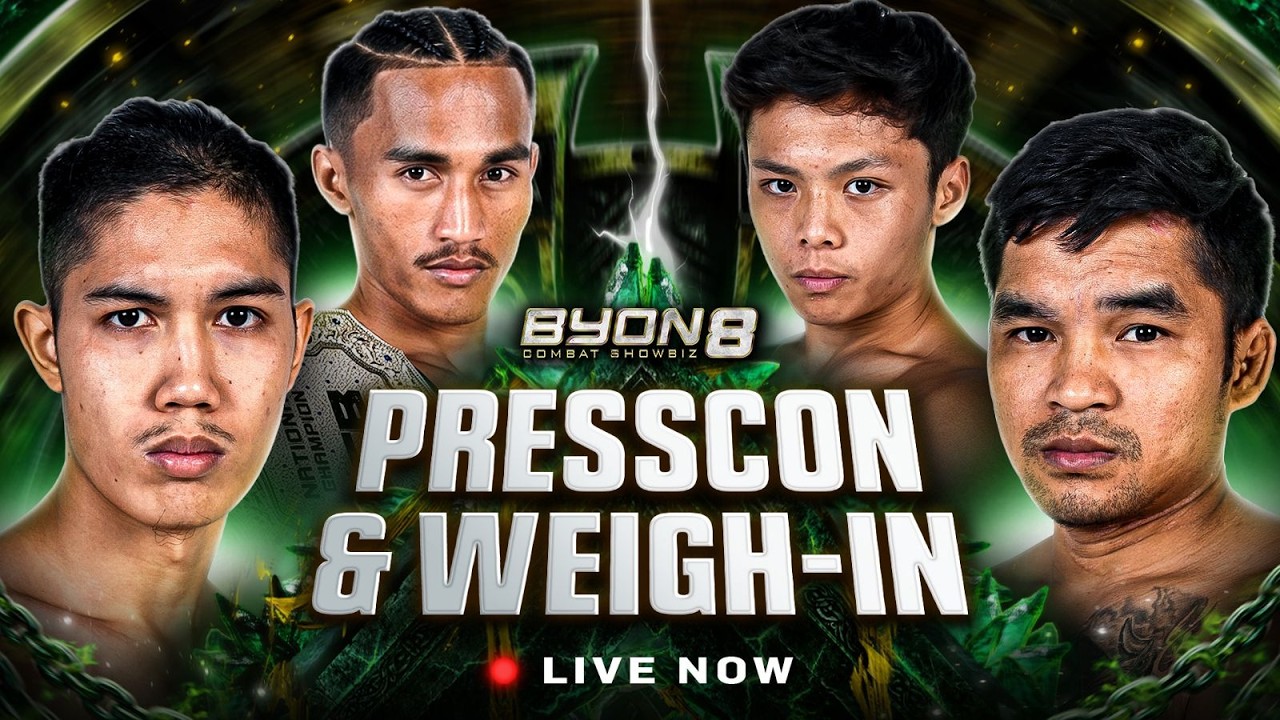 AMMARUL VS JEKA SARAGIH ! WEIGH IN & PRESS CONFERENCE BYON COMBAT SHOWBIZ 8!