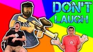 TRY NOT TO LAUGH CHALLENGE ... PAINTBALL EDITION!