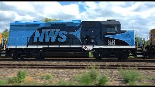 Rebuilt NWS  GP38-3 w 6 Other Engines on Giant 928 Axle Train 4K