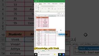 Excel Interview Question Vlookup Formula in Excel #exceltips #short #shortsfeed #excelvlookup