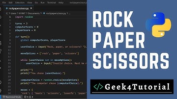Rock Paper Scissors Game in Python | Python for Beginners