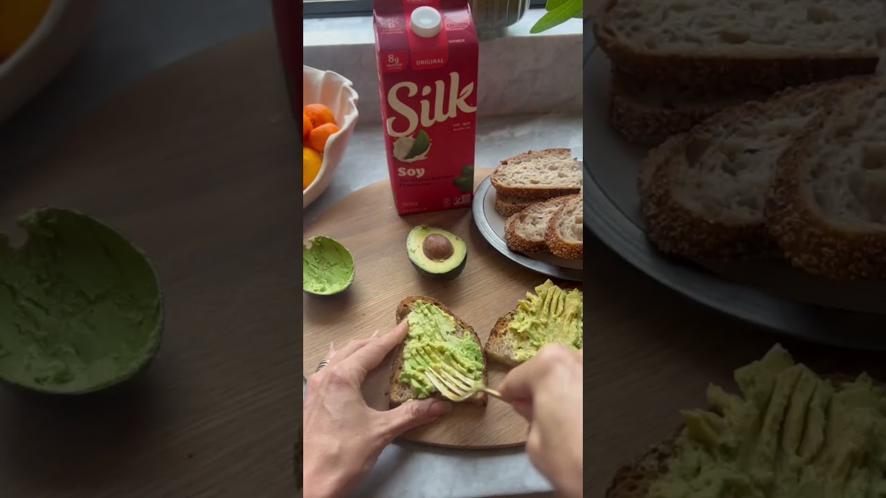 Silk Soymilk Latte with Breakfast - YouTube