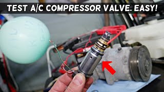 HOW TO TEST AC COMPRESSOR VALVE ON A CAR, AC BLOWS WARM FIX