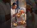 शेफ बिल्ली और मुर्गे की मजेदार रसोई | Funny AI Animal Cooking Video 😂 #funpost #funniestvideo