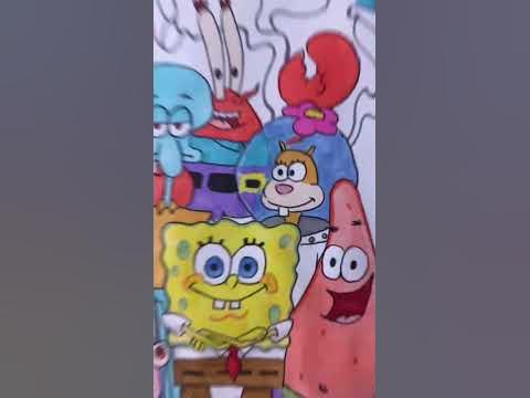 С милым концом🧚🏻‍♀️ #арт #спанчбоб #сквидвард #крабс #сенди #патрик # ...
