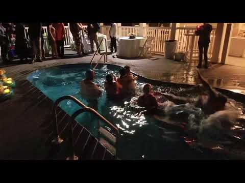 Todd & MC Wedding - Pool Jump