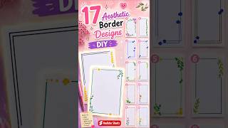 ✨Border Designs Easy • Beautiful 🌸Perfect for Notes,Projects & Journals📖।#ytshorts #viral #art #diy