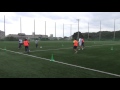 球技「ゴール型　サッカー」ビブス パス（レベル１）