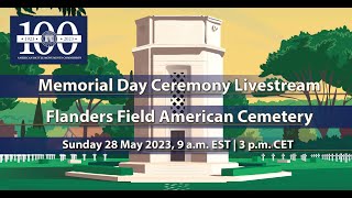 Memorial Day 2023 ceremony at Flanders Field American Cemetery