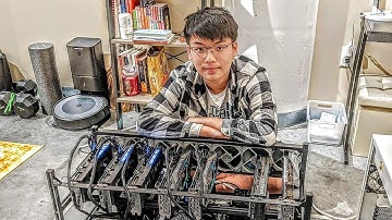 Time-lapse of assembling  Kingwin Bitcoin Miner Rig Case