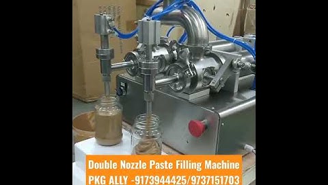 Double Nozzle Paste Filling Machine 100ml, 500ml, 1000ml or 2600ml