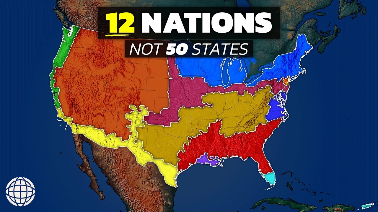 なぜアメリカは本当に12の国なのか（50の州ではなく） : r/geography