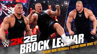 WWE 2K26 Brock Lesnar Brand New Entrance Animation w/Updated Arena & Model ! screenshot 4