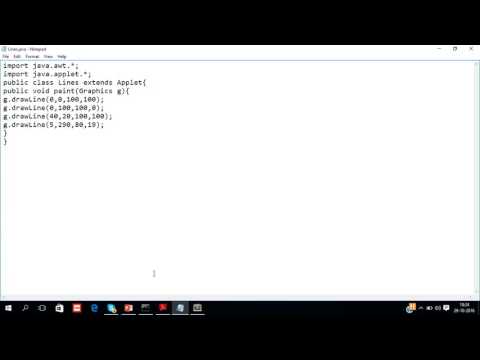 Abstarct Winddow Toolkit - Drawing Lines in applet
