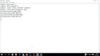 Abstarct Winddow Toolkit - Drawing Lines in applet