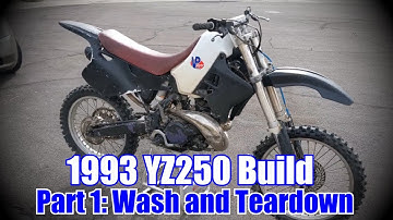 1993 YZ250 Build: Part 1 | Wash and Tear down