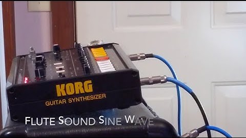Korg Guitar Synth X-911 Glitch Robot Sound Demo