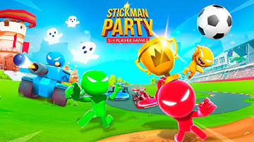 Stickman Party All Random Funny MINIGAMES 1 2 3 4 Player Games