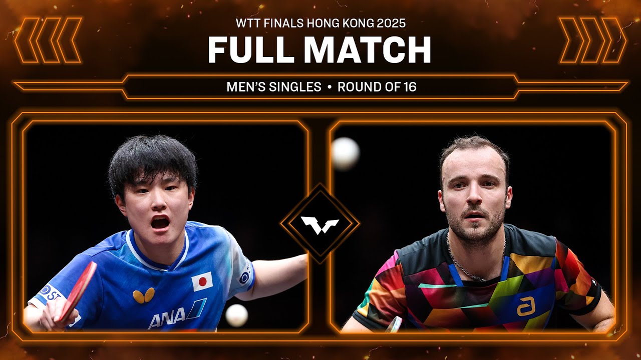 FULL MATCH | Tomokazu Harimoto vs Simon Gauzy | MS R16 | #WTTHongKong 2025