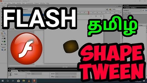 Develop a Flash application using shape tween | Shape tween animation | Macromedia Flash 8 | Flash