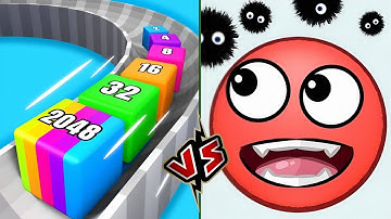 👹 Hide Ball Brain teaser games 🆚 jelly tube run 2048 Gameplay part 102