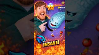 crazy gameplay ! mr beast gameplay worms zone.io🔥| sammp wala game🐍|#wormszone screenshot 1
