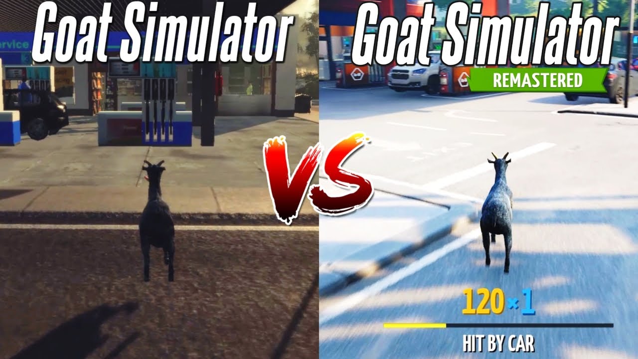Goat Simulator Orignal Vs Remastered Comparison