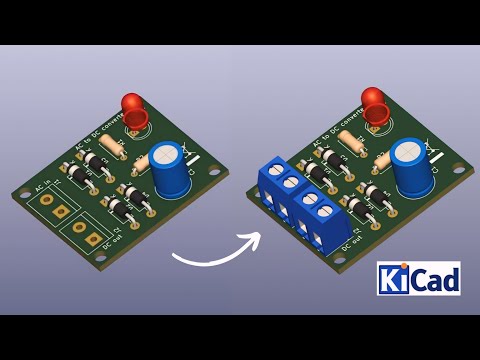 How to update 3D model in KiCad 8.0 | How to KiCad | Ampnics