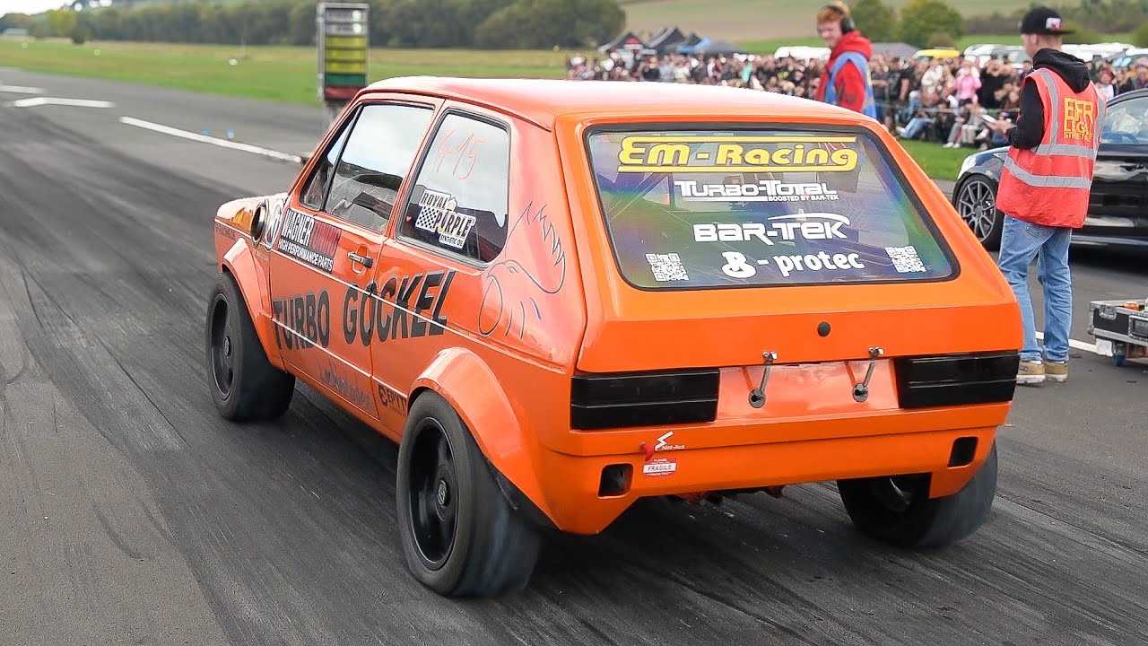 EFR Drag Races 1/4 Mile Brilon Season End 2025- 1000HP Golf 1, Turbo Civics, 1000HP Audi A3, R34..