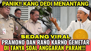 MEMANAS!! Dedi Guncang Jakarta! Pramono & Rano Karno Gemetaran di Depan Rakyat!! ini yang terjadi?! 