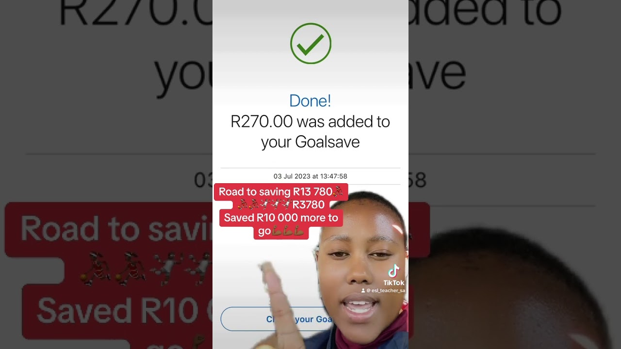 Road to saving R13 780 using the 52 week’s savings challenge | R3780 saved …R10 000 to go