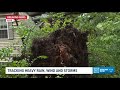 Tree falls on house in Atlanta