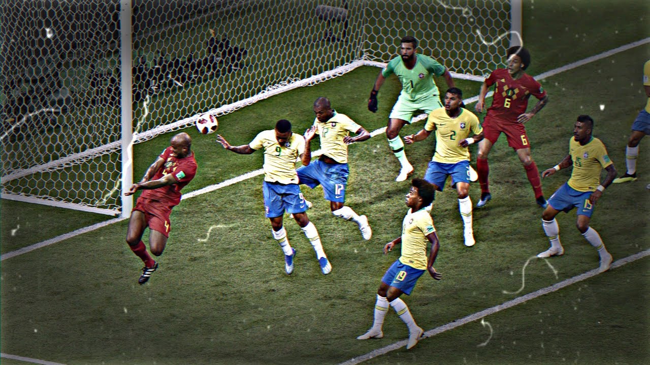 أعظم مباراة بتاريخ كأس العالم بلجيكا والبرازيل 😰💔🔥