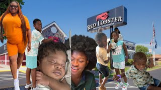 REAL LIFE WITH PEACH  TAKING MY 7 CHILDREN TO RED LOBSTER  & ZOO TAMPA