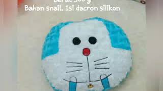 Boneka bantal karakter hello kitty keropi doraemon