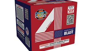 4TH OF JULY BLAST 12 SHOT - PYRO PLANET FIREWORKS - PP2032