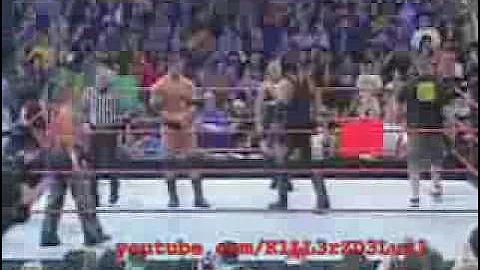 Batista Shawn Michaels Undertaker John Cena vs Randy Orton Edge Mr Kennedy MVP Part 1\3 2009