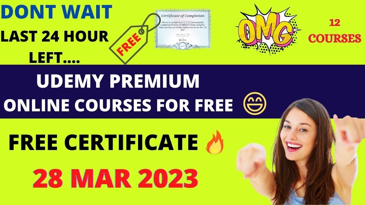 Udemy Free Courses | Udemy Free Courses Certificate Coupon Code |  Tech-Savvy Vinay |#udemy |#28march - YouTube