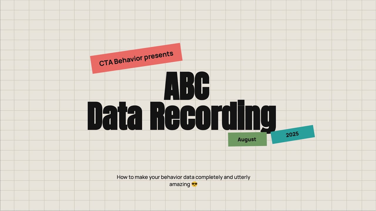 Taking ABC Behavior Data - YouTube