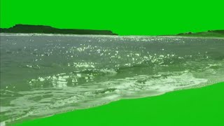 ombak pantai green screen free download