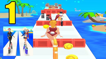 Dancing Race - All Levels 1-10 💃👠💃 Gameplay (Android, iOS) Max Level